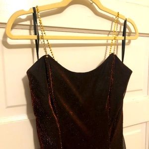 Red Rhinestone Sparkly Dress